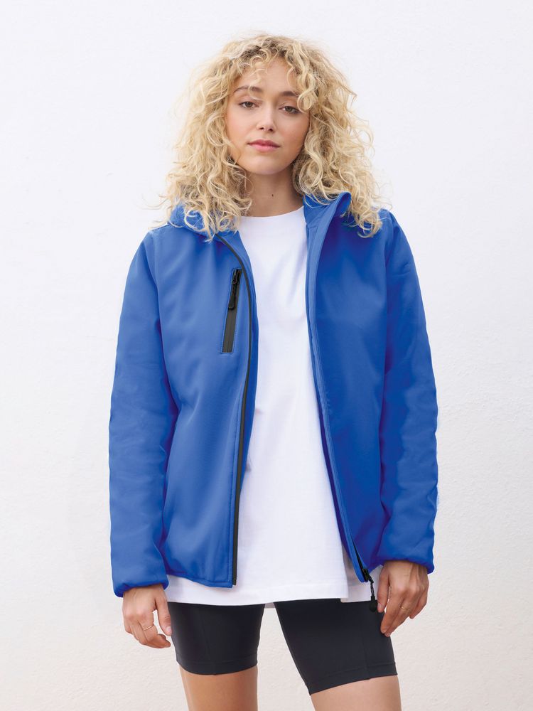 Куртка софтшелл с капюшоном женская Falcon Women, ярко-синяя (royal)-4