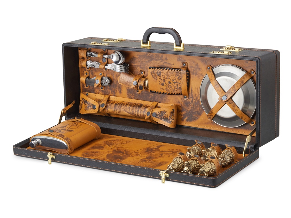 Подарочный набор Королевская охота, коричневый-0