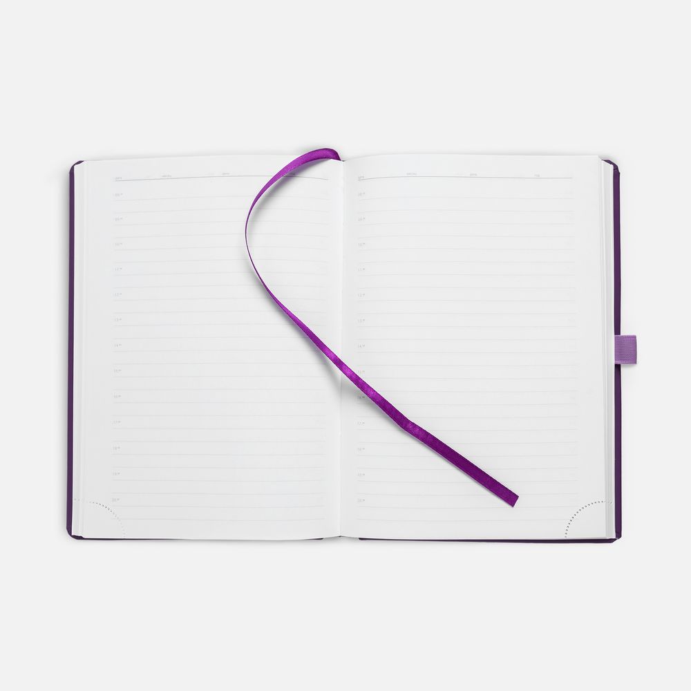 Ежедневник Favor Metal, недатированный, фиолетовый-5