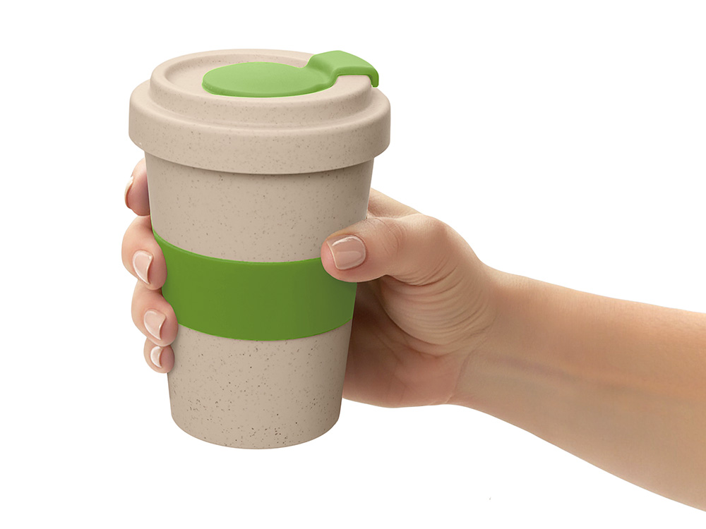 Стакан из пшеничного волокна Flava, зеленое яблоко-5