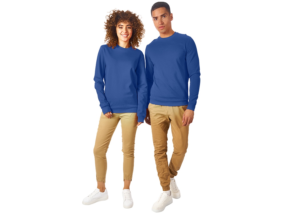 Свитшот Motion унисекс с начесом, классический синий-5