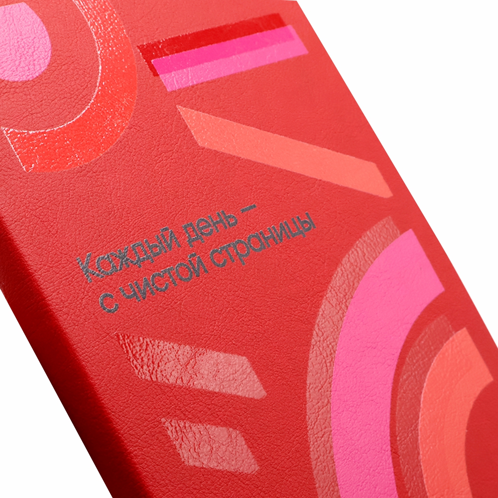 Ежедневник A5 недатированный Franco в мягком переплёте, Красный-5