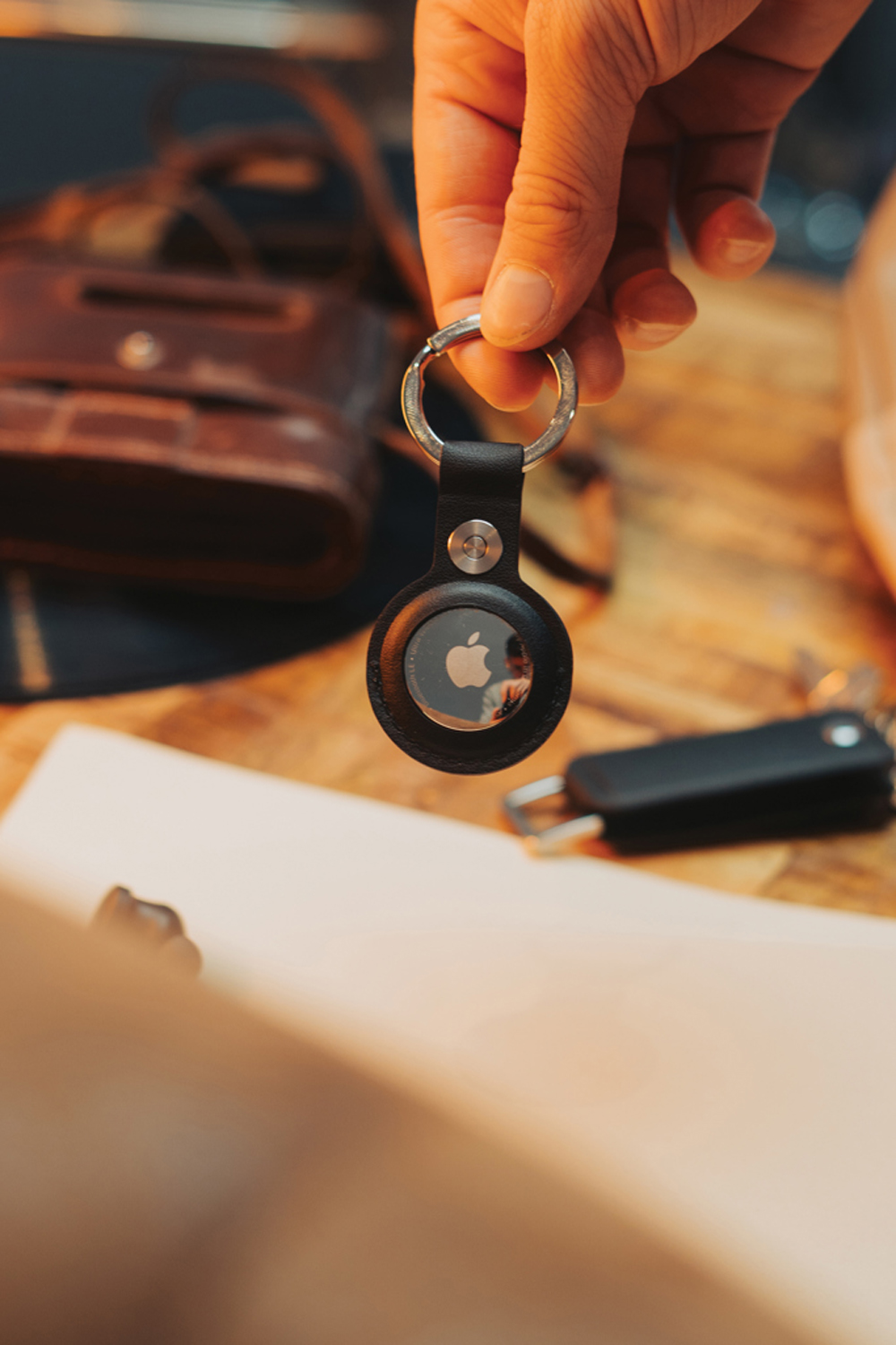 Чехол для ключей с ручкой в комплекте Swiss Peak Tula из переработанного полиуретана RCS-14