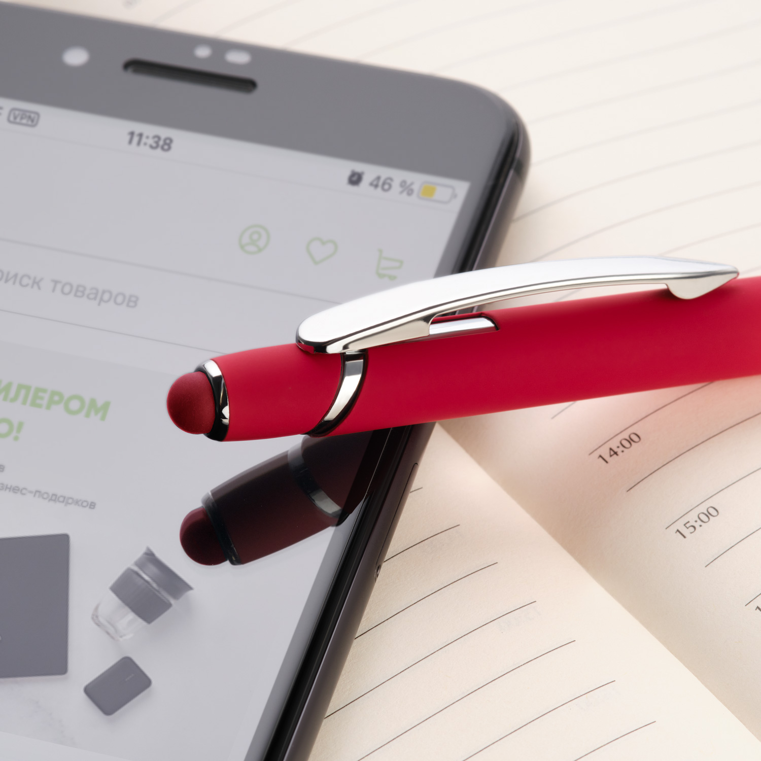 Шариковая ручка Comet NEO, красная-3