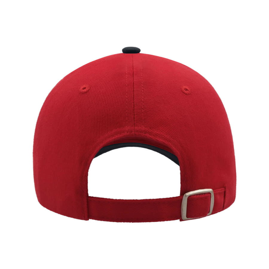 Бейсболка LIBERTY SANDWICH, 6 клиньев, сэндвич, металлическая застежка, красный, темно-синий-2
