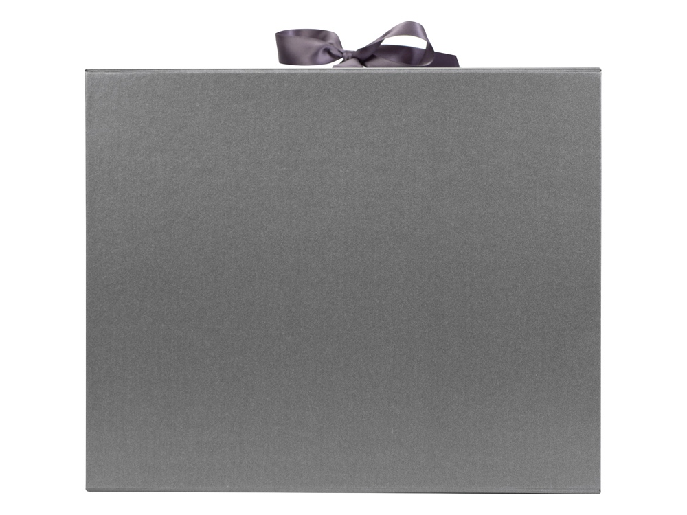 Коробка разборная на магнитах с лентами, графит-3