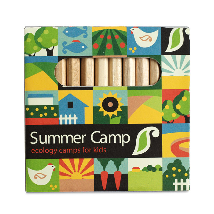 Набор карандашей, коричневый-6