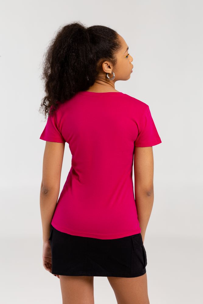 Футболка женская «Меламед. The Beatles», ярко-розовая (фуксия)-3