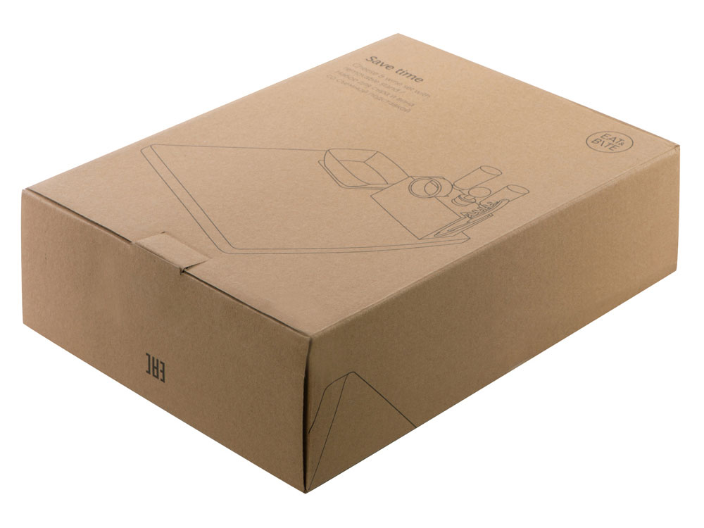 Набор Save time для сыра и вина со съемной подставкой, натуральный, серебристый-9