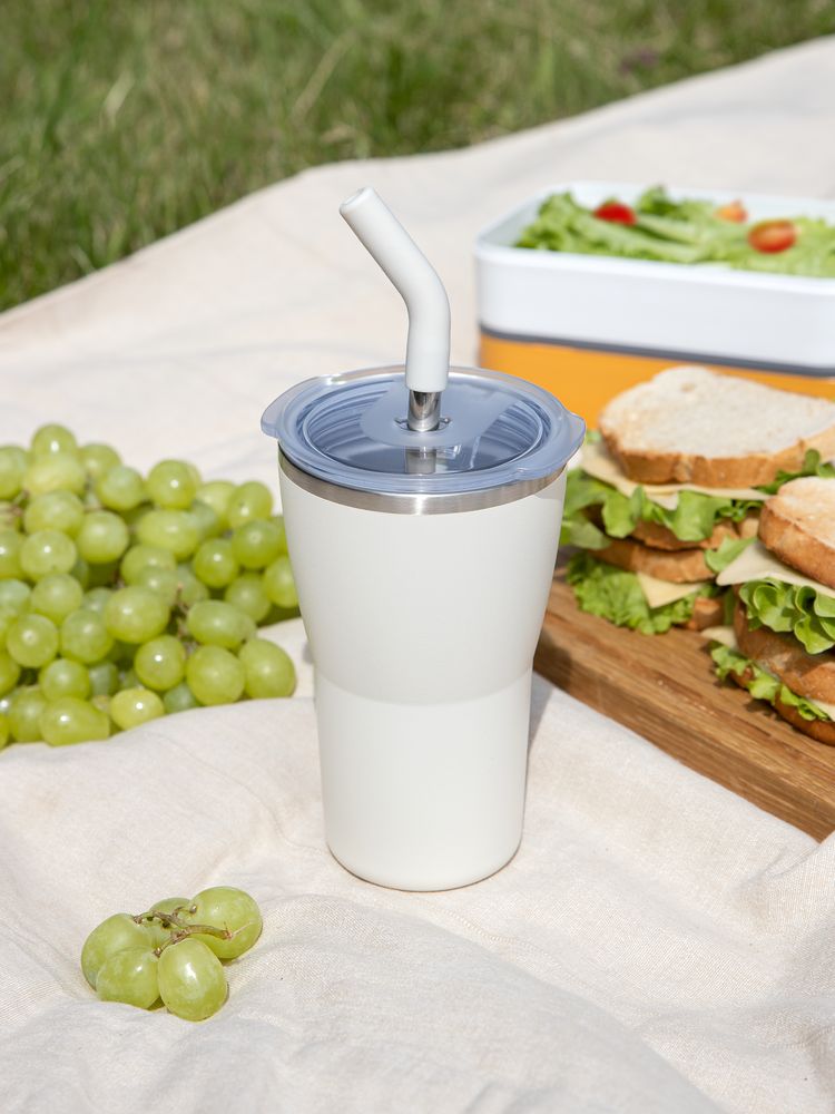 Термостакан Sapporo без логотипа, белый-5