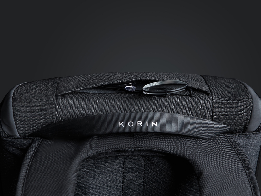 Водостойкий антикражный рюкзак Clickpack для ноутбука 15.6, черный-9