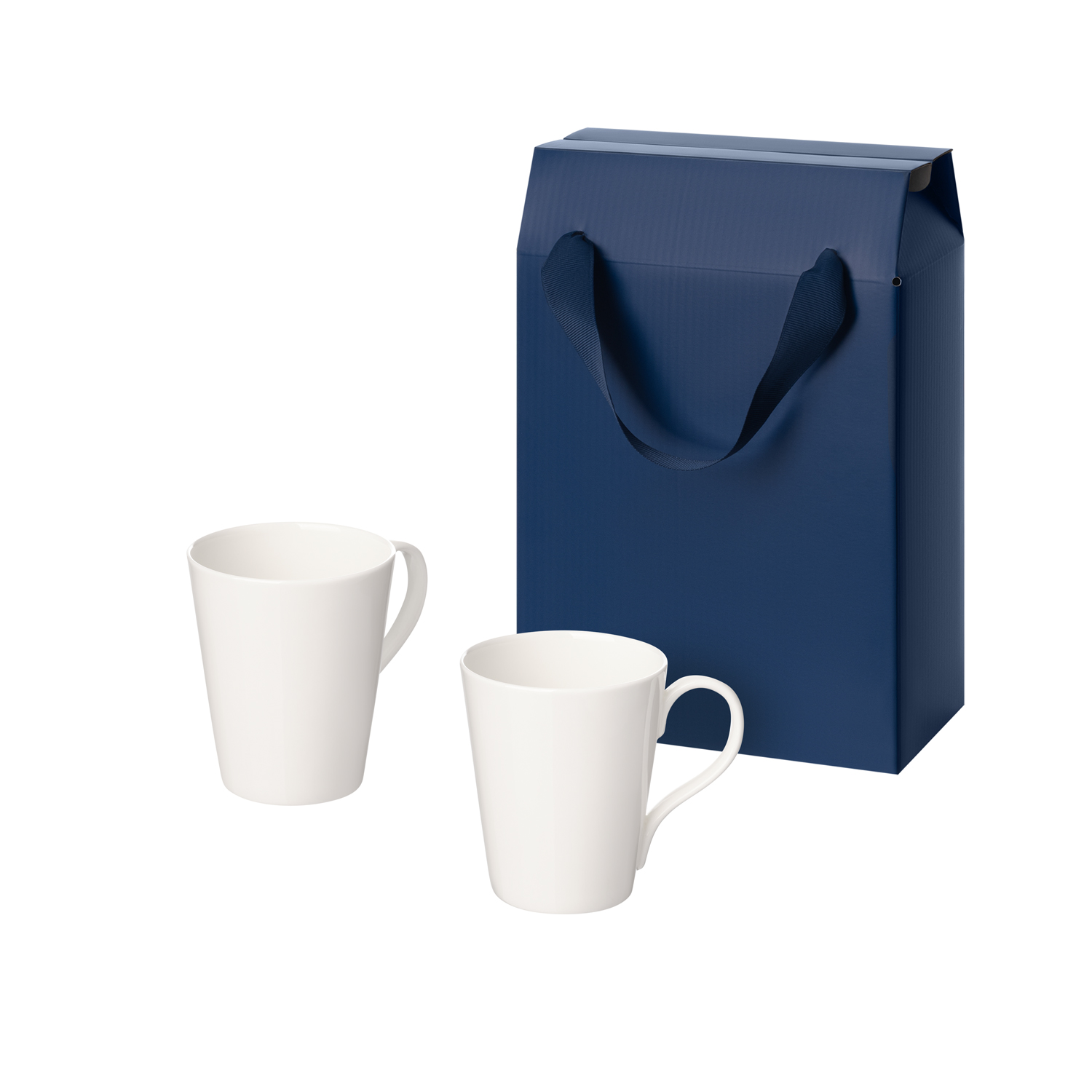 Подарочный набор Веста (Vesta) в коробке-пакете (две фарфоровых кружки)-0