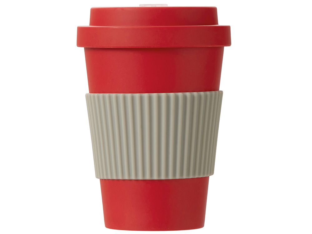 Термокружка Muffin из натуральных волокон, красный-3