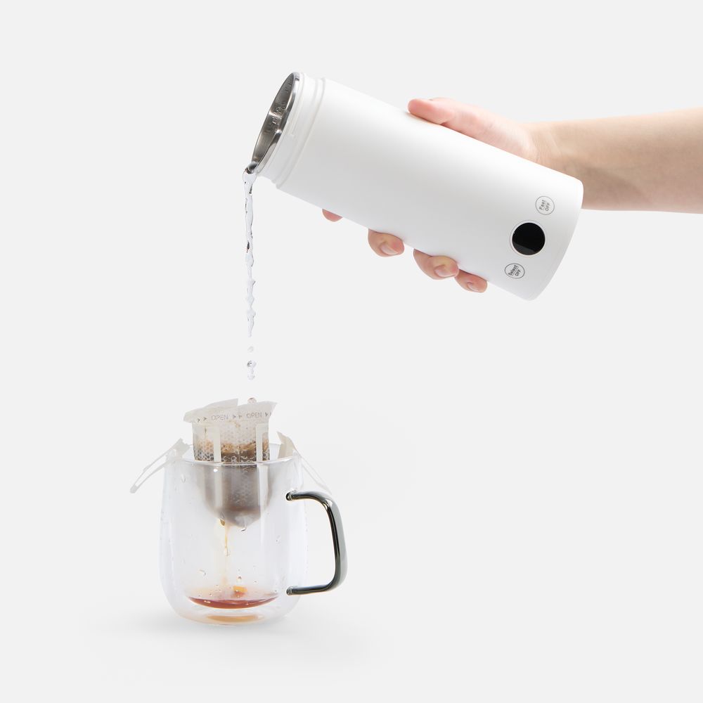 Смарт-бутылка с подогревом жидкости Hotspot, белая-3