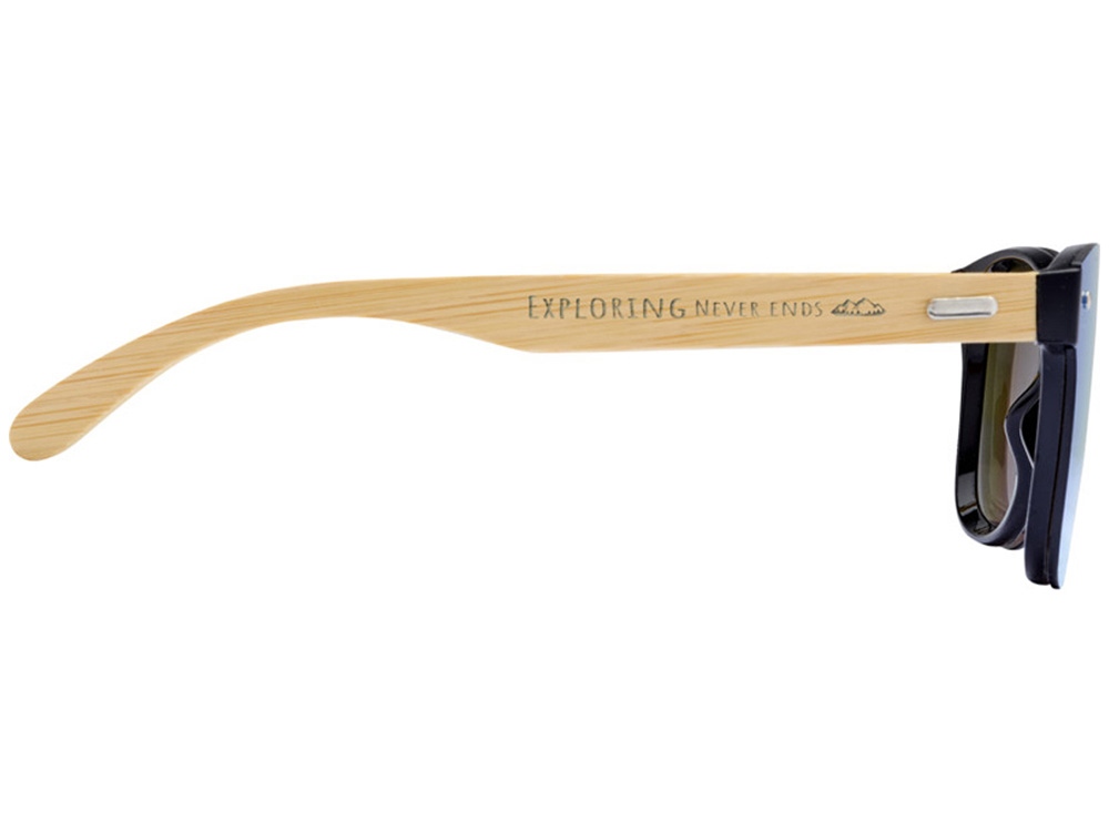 Солнцезащитные очки Tan с бамбуковыми дужками - Cиний-3