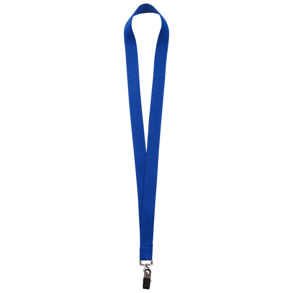 Лента для бейджа Neckband, синяя-0