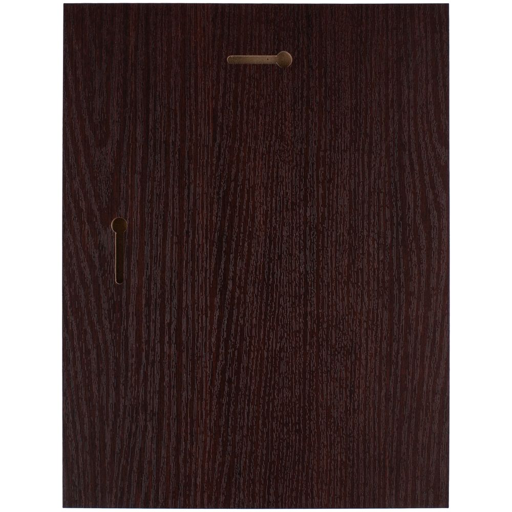 Плакетка Plaque, большая, вишня с золотистой пластиной-1