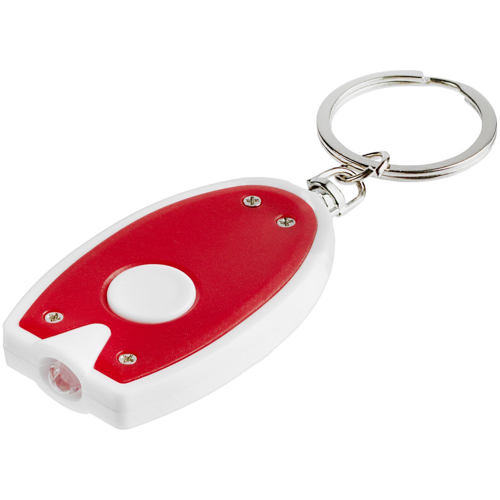 Брелок-фонарик Vivid, ver.2, красный с белым-2