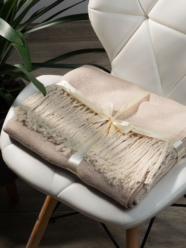 Плед «Сенеж», бежевый-3