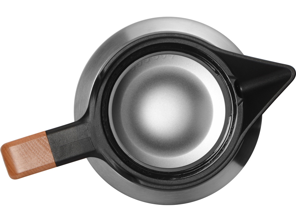 Кофепот с деревянной ручкой, 850 мл, серебристый-10