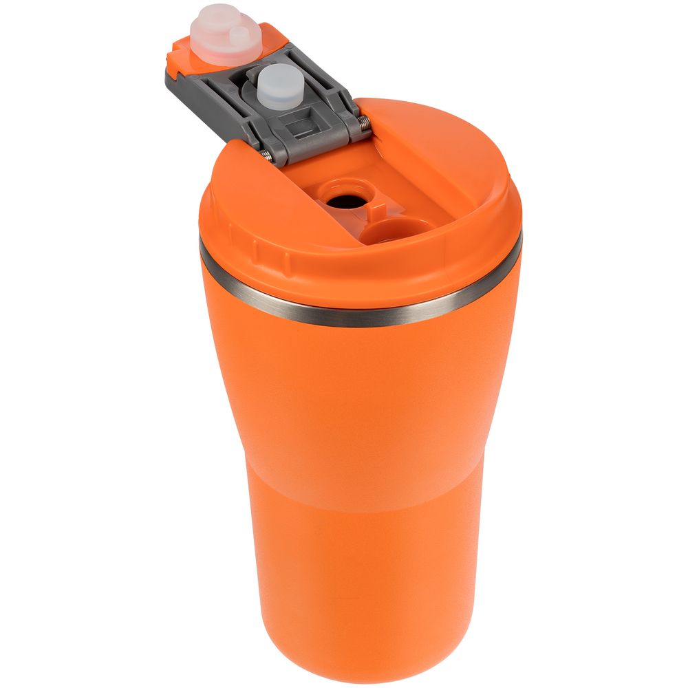 Термостакан Sapporo без логотипа, оранжевый-4