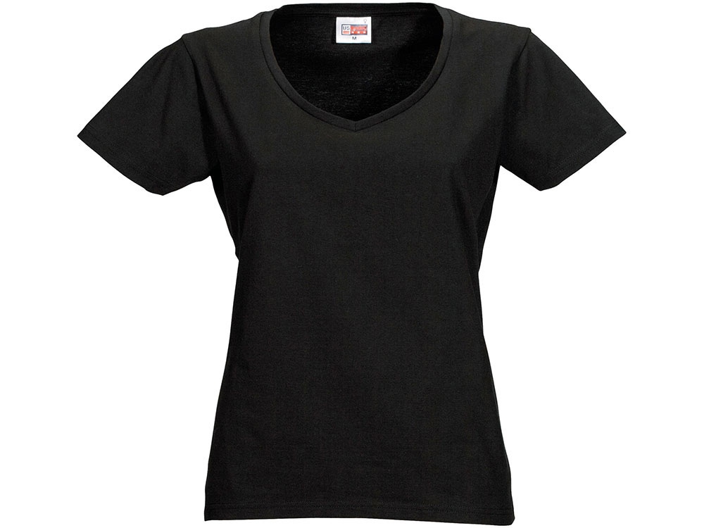 Футболка Heavy Super Club женская с V-образным вырезом, черный-5