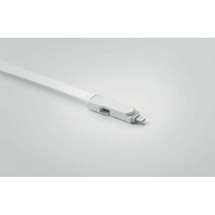 Ланьярд с проводами 3 в 1, белый-5