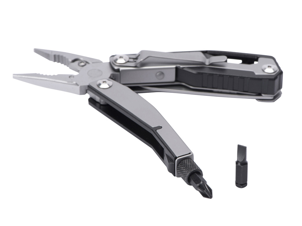 Мультитул-пассатижи Scopus 4-в-1 с двумя битами, черный-1