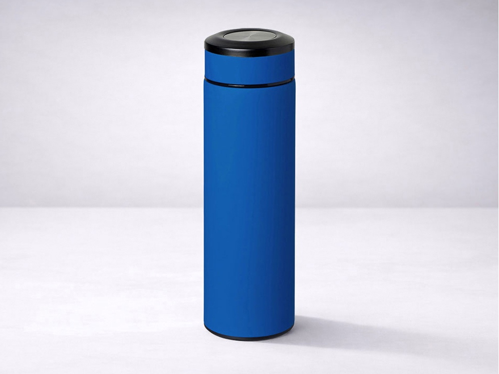 Вакуумный термос Vacuum Flask C1, soft touch, 420мл, синий-10