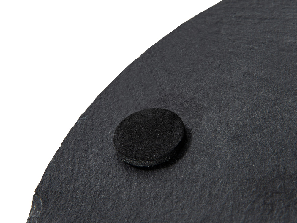 Круглая доска Moon для закусок, сланцевая 25 см-8