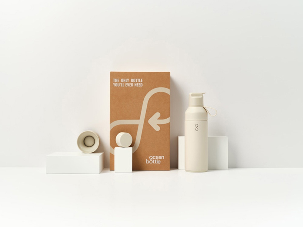 Подарочный набор Ocean Bottle 3-в-1 объемом 500 мл - Sandstone-3