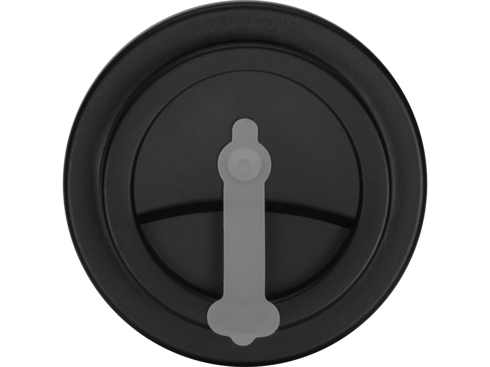 Пластиковый стакан Take away с двойными стенками и крышкой с силиконовым клапаном, 350 мл, белый/черный-4