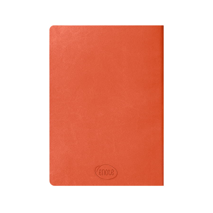 Ежедневник недатированный Tony, А5, оранжевый, кремовый блок в клетку, оранжевый-6