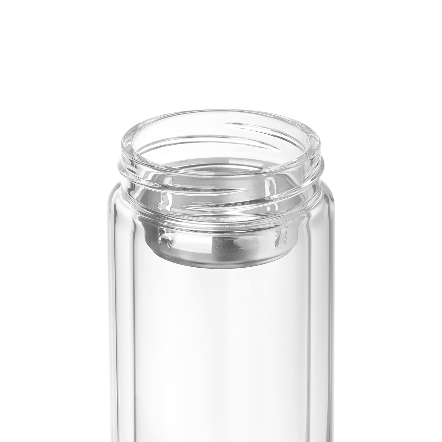 Бутылка стеклянная с двойными стенками Aravia, синяя-3