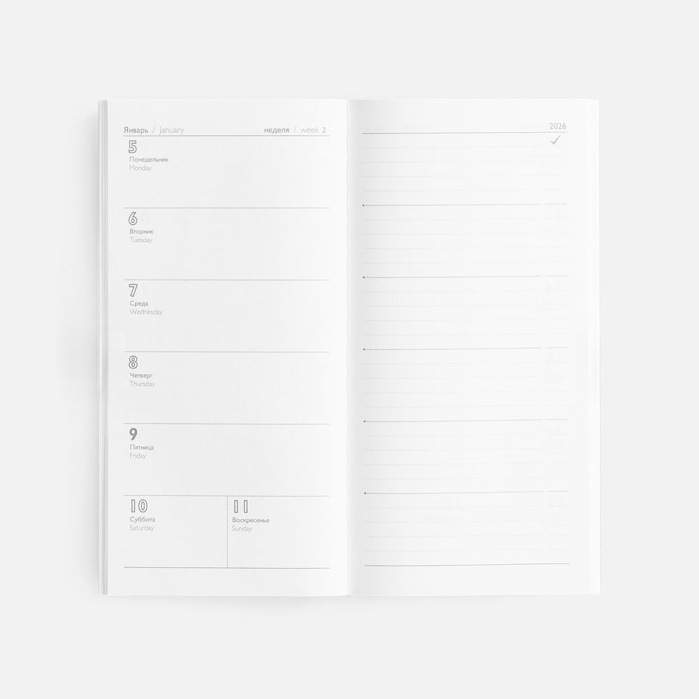 Еженедельник Baza, датированный, синий-4