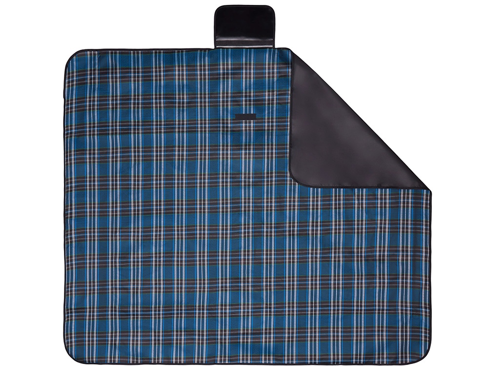 Непромокаемый плед для пикника Fabrizio, синий/черный-2