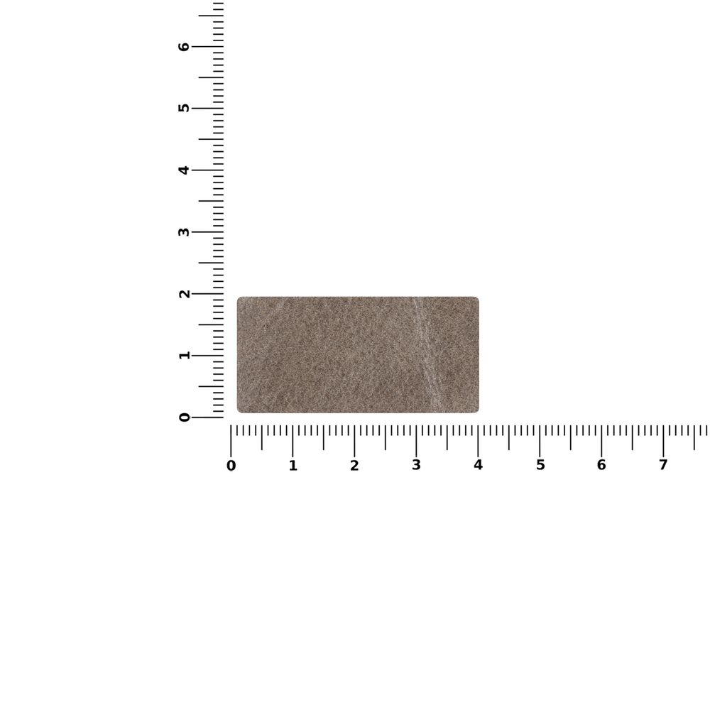 Лейбл кожаный Tuken, S, серый-1