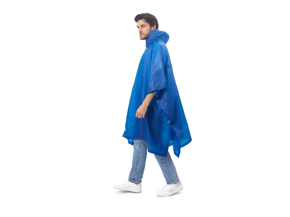 Пончо Hawaii c чехлом унисекс, классический синий-1