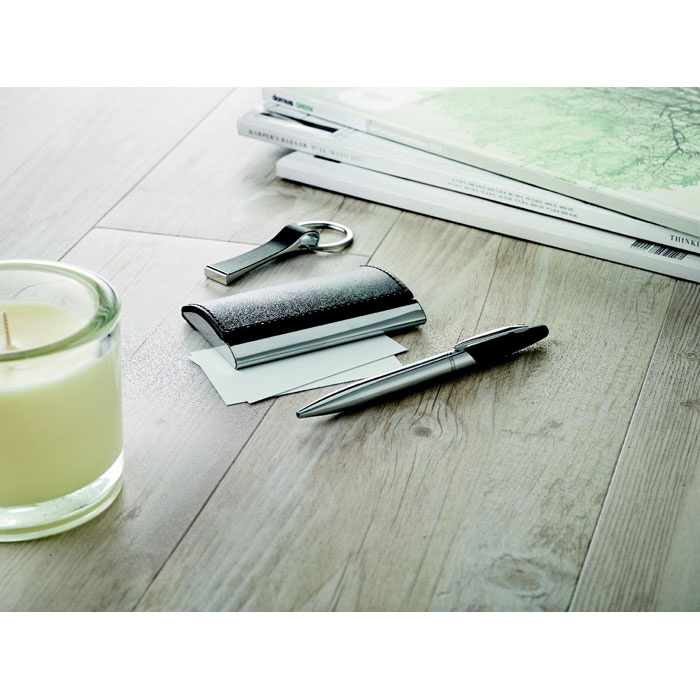 Набор: ручка, брелок, черный-1