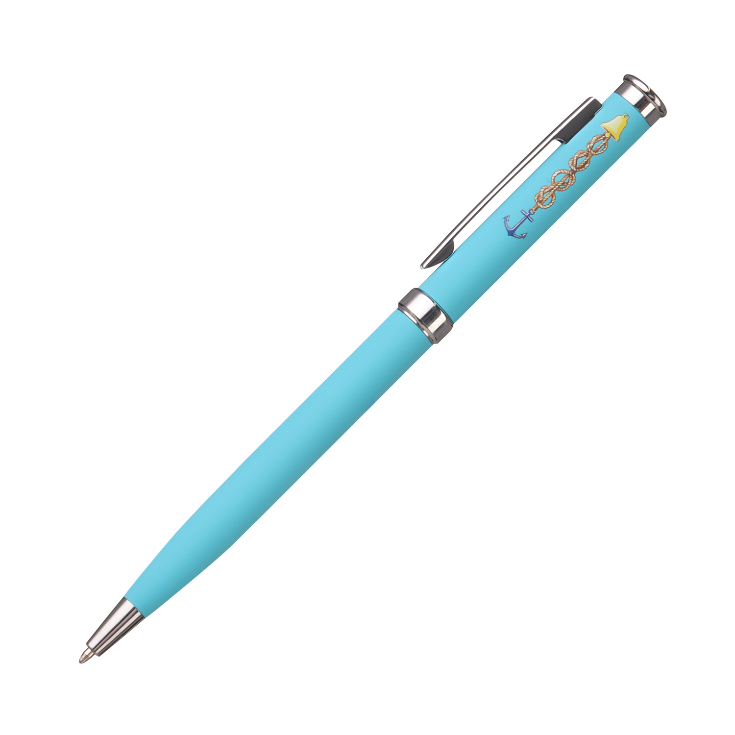 Шариковая ручка Бенуа (Benua), голубая-7