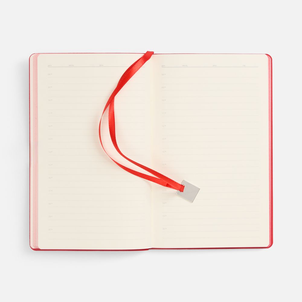 Ежедневник Shall Light, недатированный, красный-7