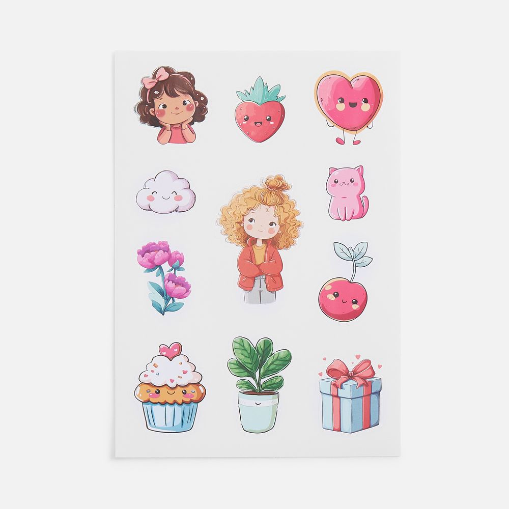 Стикерпак бумажный Thematik, для девочек-1