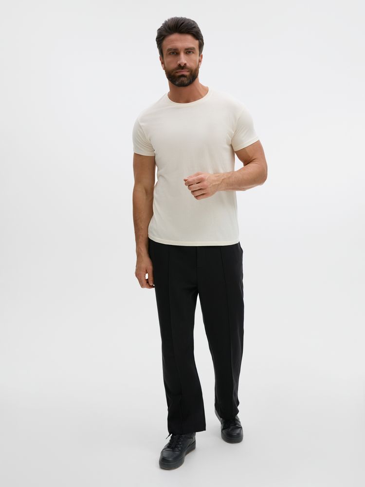 Футболка унисекс Regent 150, светло-бежевая (неокрашенная)-3