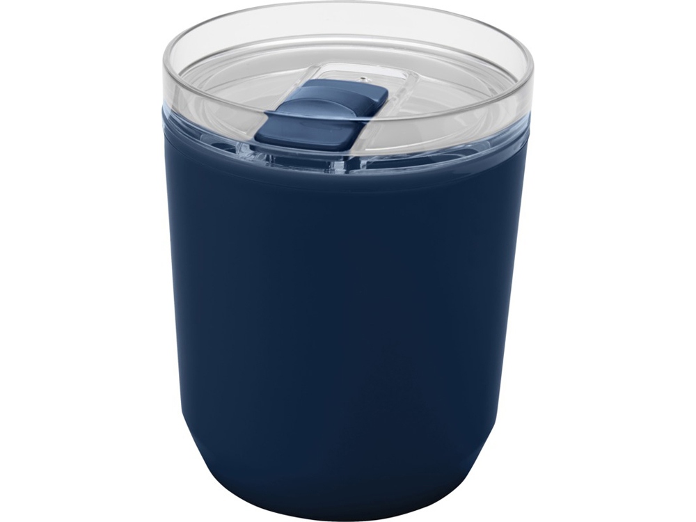 Hudson кружка из переработанного пластика с двойными стенками объемом 180 мл, темно-синий-0