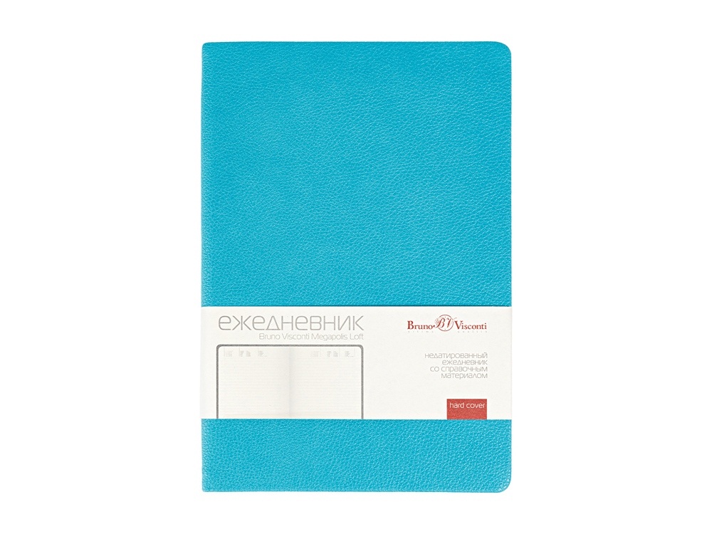 Ежедневник недатированный А5 Megapolis Loft, морская волна-1