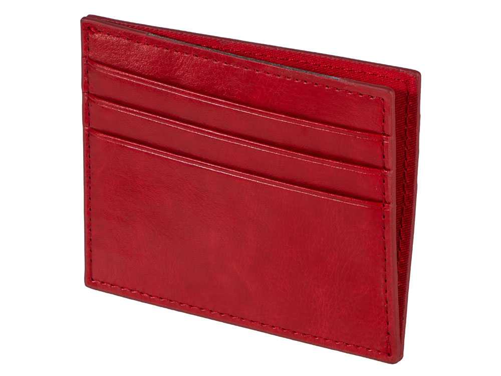 Картхолдер для 6 пластиковых карт с RFID-защитой Fabrizio, красный-3