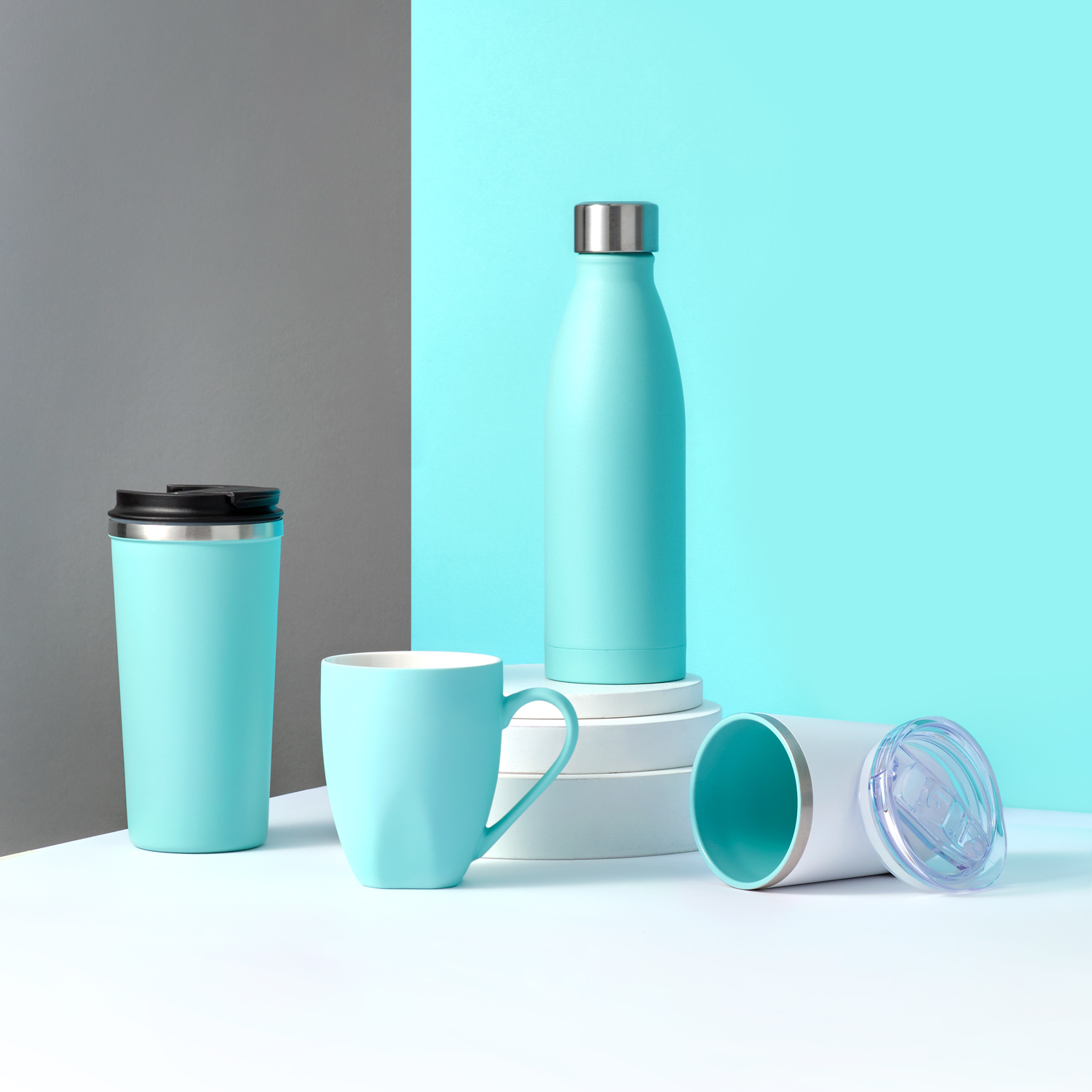 Термобутылка вакуумная герметичная Фреско, аква-6