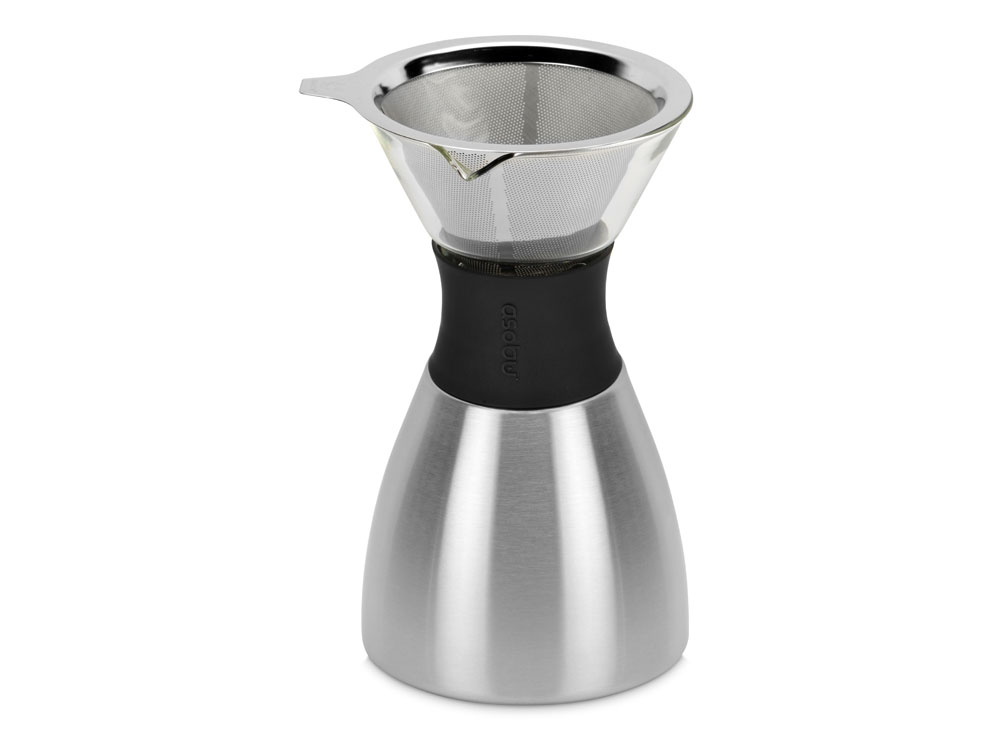Кофеварка POUR OVER, 1000 мл, серебристый/черный-2