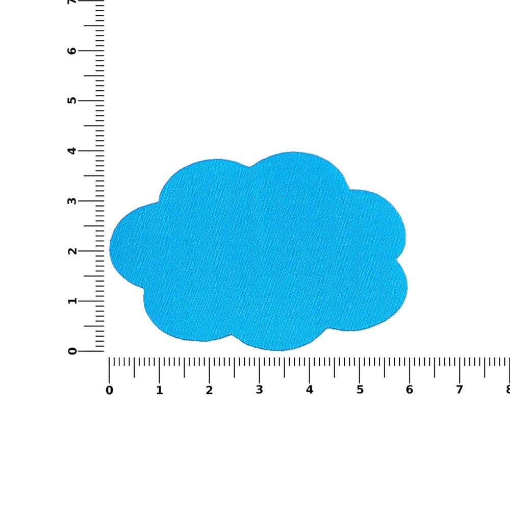 Наклейка тканевая Lunga Calum, L, голубая-1
