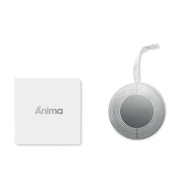 Украшение новогоднее (круг), серебряный-6